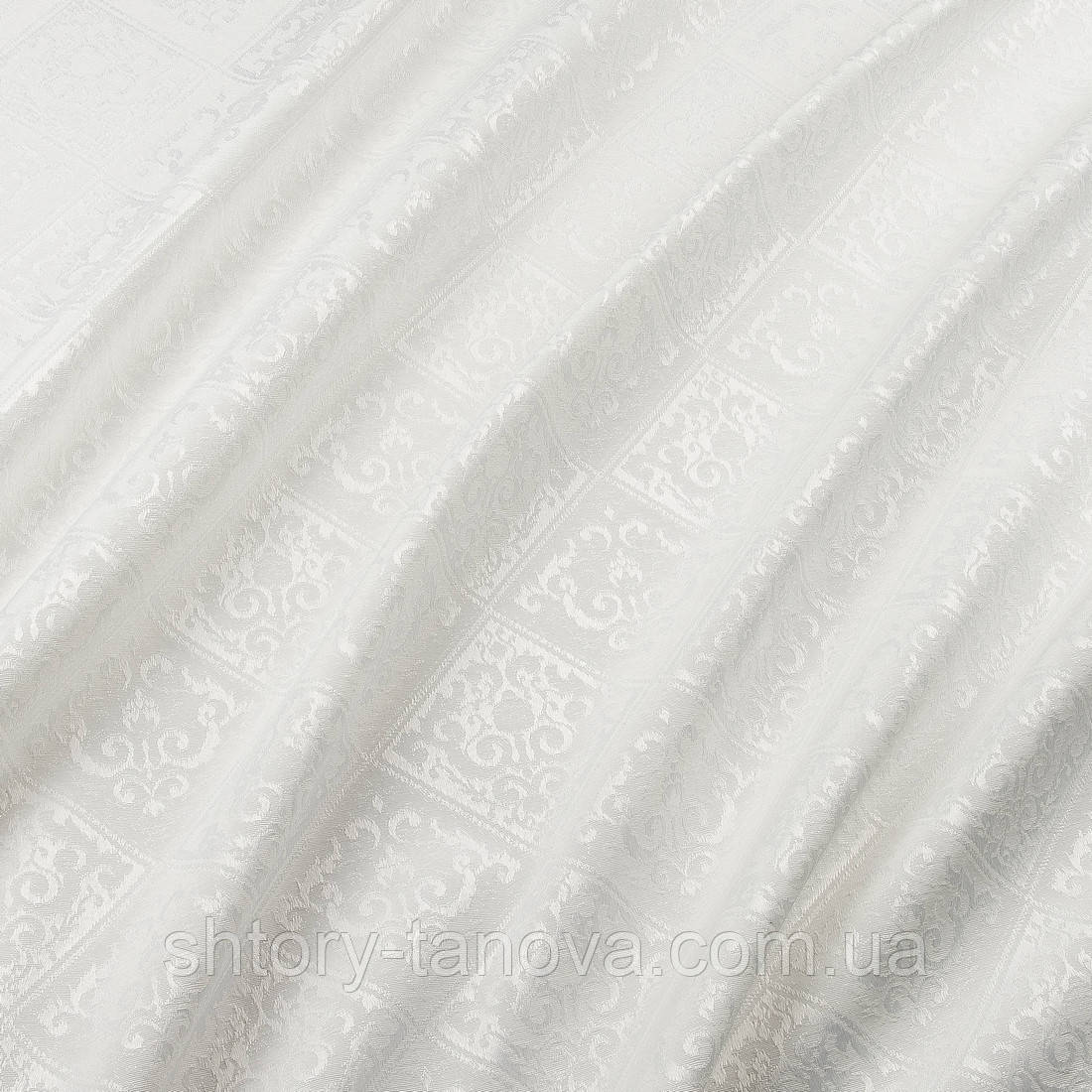 Скатертная тканина толедо база молочний, фото 1