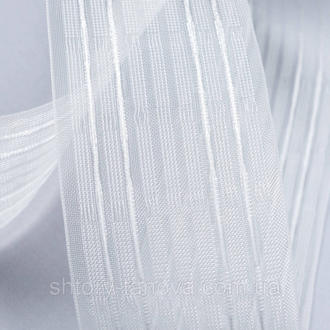 Тесьма шторна Enigma к-1:2 80мм прозорна рівномірна багатопетельна з регулюванням висоти, фото 1