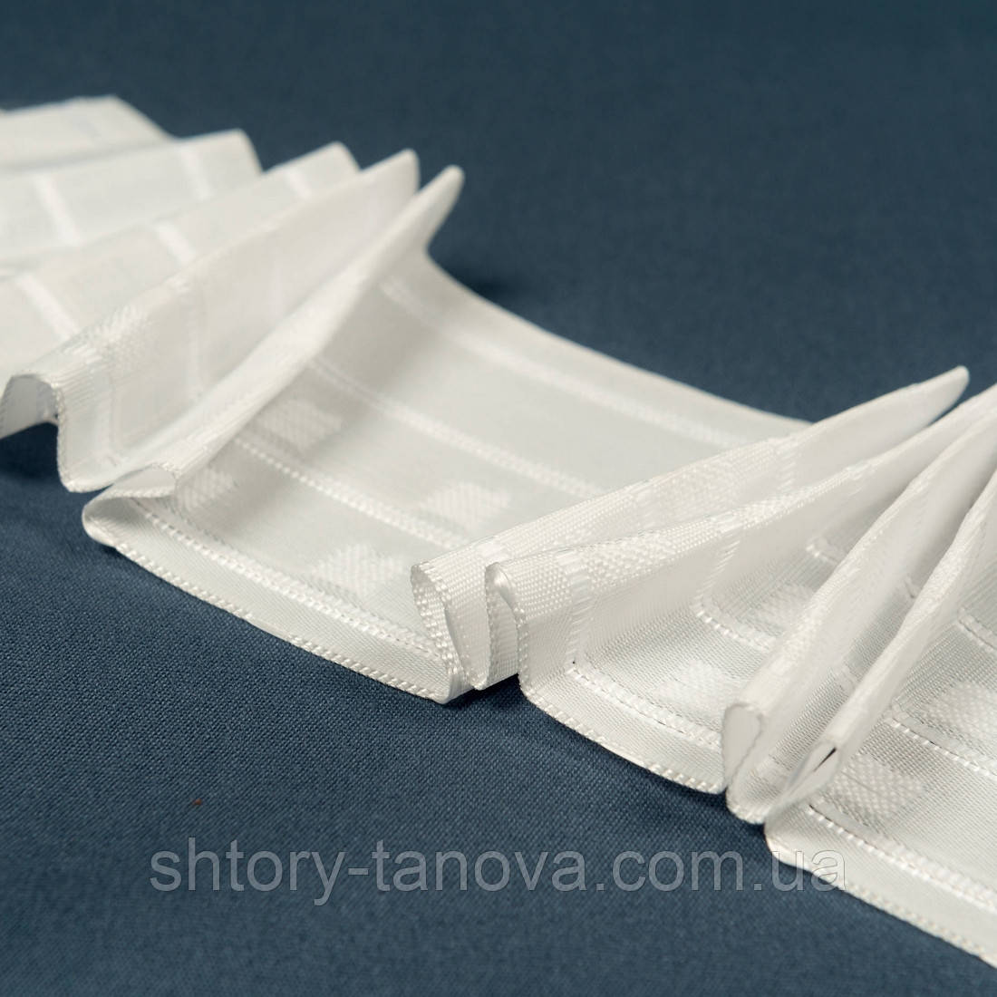 Шторна тасьма кс-1:2.5 100мм/100м матова подвійна v, фото 1