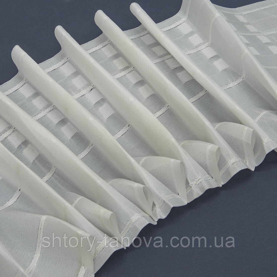 Шторна тасьма кс-1:2.5 200мм/50м вафелька матова, фото 1