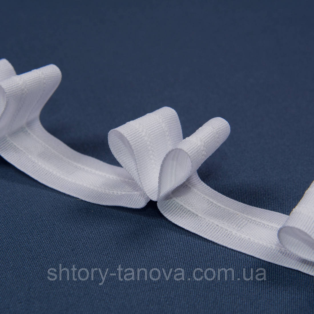 Шторна тасьма 25мм/100м матова бантовыая складка, фото 1