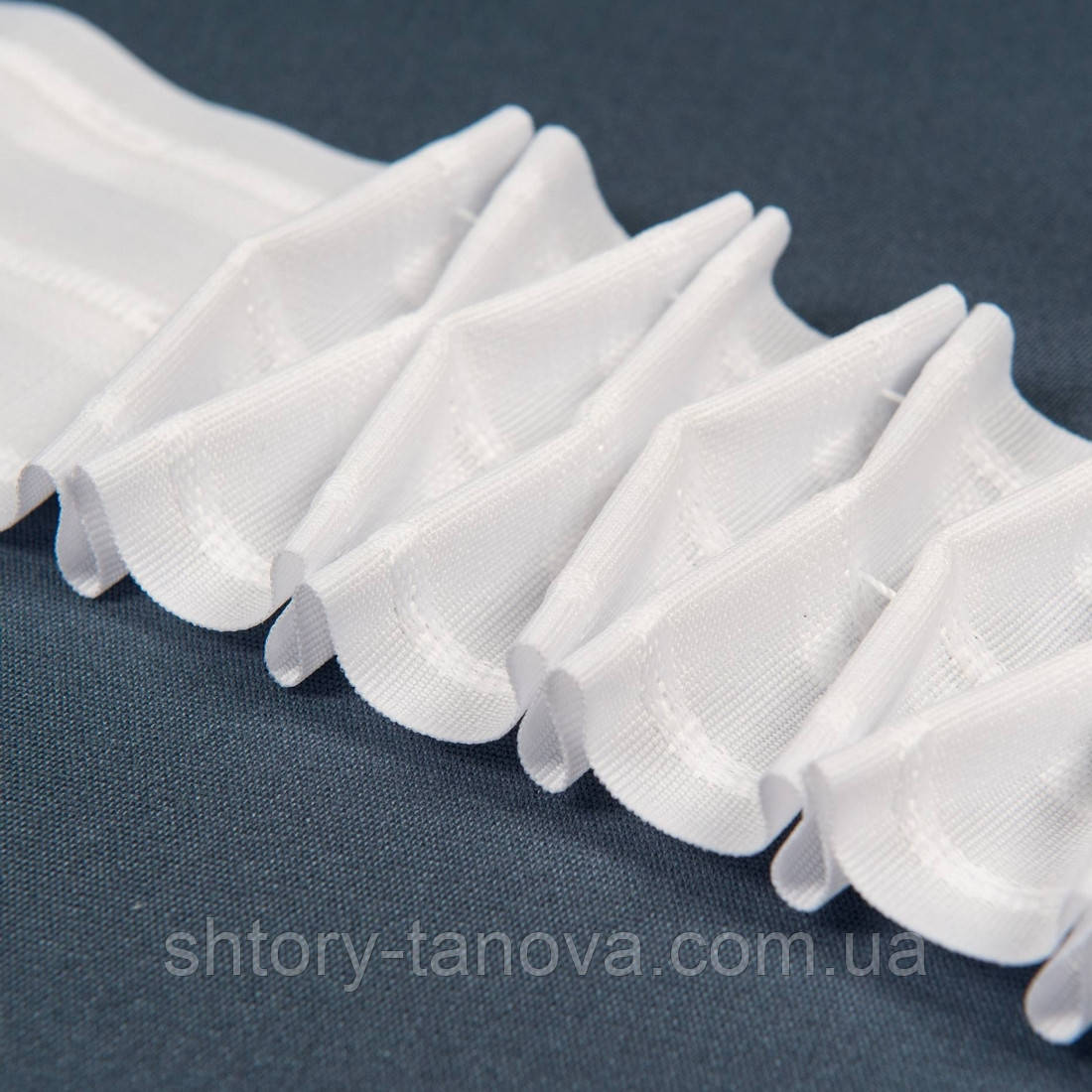 Шторна тасьма кс-1:3 75мм/50м матова соти, фото 1