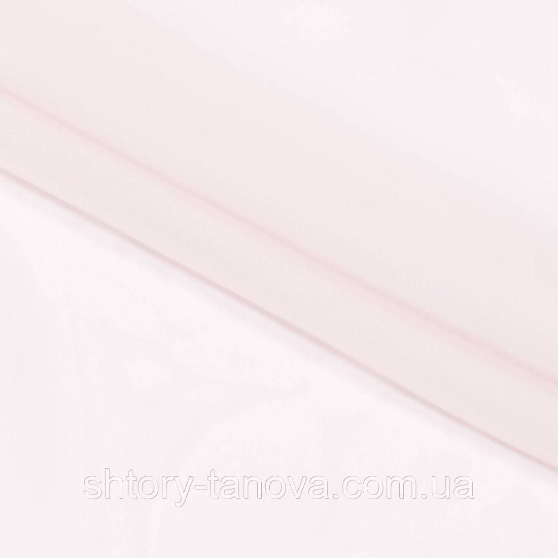 Тюль вуаль рожевий перламутр