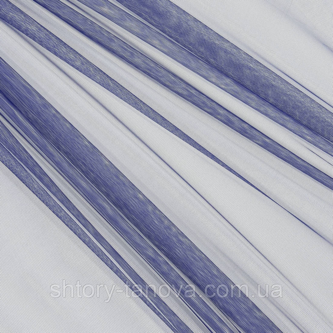 Тюль сетка мини грек синий, фото 1