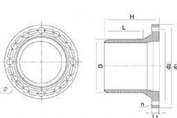 Фланец ПВХ Pimtas неподвижный диаметр 125 мм - фото 3 - id-p839280404