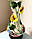 Декоративний світильник — нічник глечик "Петриковський розпис" ручна робота, фото 6