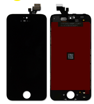 Дисплей (экран) для iPhone 5 айфон + тачскрин, цвет черный, хорошего качества - фото 1 - id-p853384015