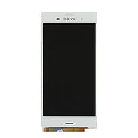 Дисплей (экран) для Sony D6603 сони, D6643, D6653, D6633 Xperia Z3 + тачскрин, цвет белый