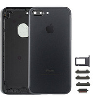Корпус iPhone 7 Plus (5.5) айфон, цвет черный глянцевый, Jet Black