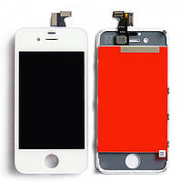 Дисплей (экран) для iPhone 4S айфон + тачскрин, цвет белый.