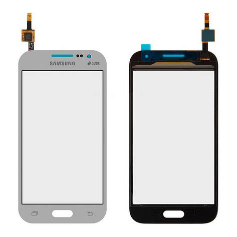 Тачскрін (сенсор) Samsung G361H самсунг, G361F, колір сріблястий, фото 1