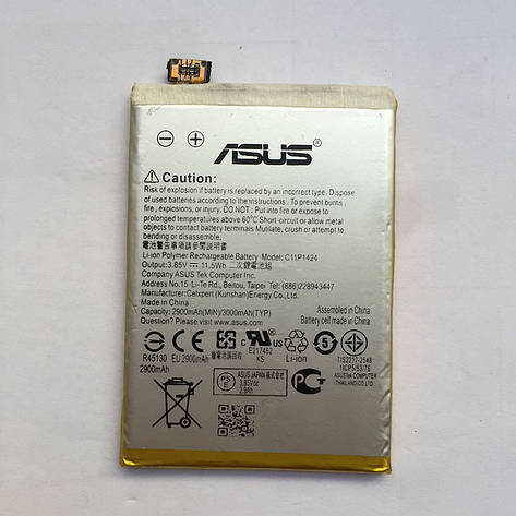 Акумуляторна батарея (АКБ) для Asus C11P1424 (ZE550CL, ZE551ML) ZenFone 2 Асус , 2900 маг, фото 1