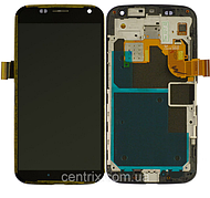 Дисплей (екран) для Motorola XT1580 Moto X Force + тачскрін, колір чорний, з передньою панеллю