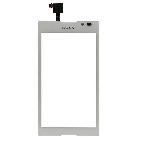 Тачскрін (сенсор) для Sony C2305 Xperia C S39h, білий, оригінал, фото 1