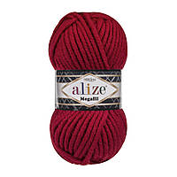 Alize SUPERLANA MEGAFIL (Суперлана Мегафіл) №56 червоний (Пряжа, нитки для в'язання)