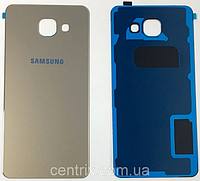 Задняя крышка для Samsung A310F Galaxy A3 (2016), золотистая, оригинал