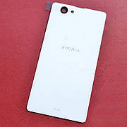 Задня кришка для Sony D5503 Xperia Z1 Компактний mini, біла, оригінал
