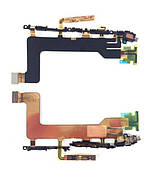 Шлейф для Sony F8331 Xperia XZ, F8332 з кнопками включення, гучності, кнопки камери, з вібродзвінком