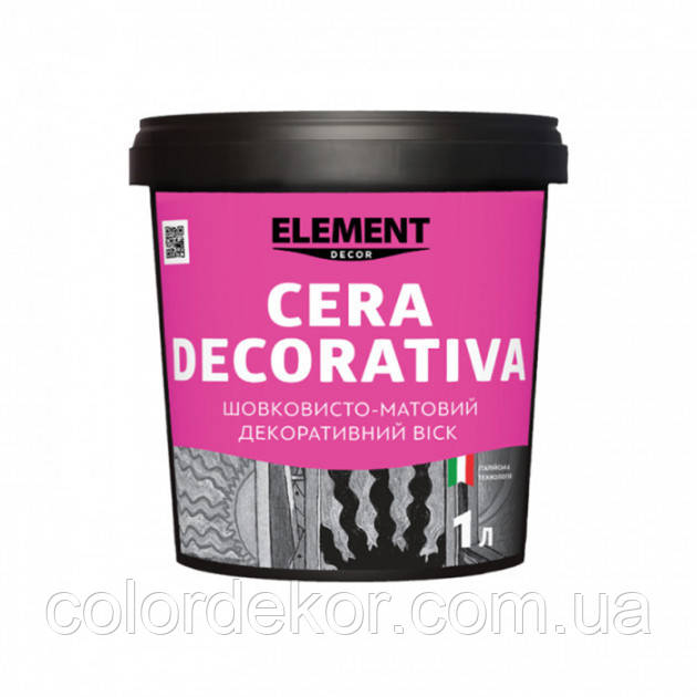 Декоративний матовий віск Element Decor CERA DECORATIVA 1 л
