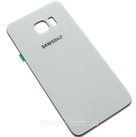 Задняя крышка для Samsung G920F Galaxy S6, белая, White Pearl, оригинал