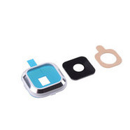 Стекло камеры Samsung A500H Galaxy A5 (2015)/A500F, с рамкой белого цвета