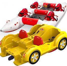 Надувні та пластикові рафти катамарани