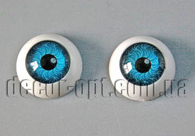 Око ляльки круглі морської хвилі 12 мм 2 шт.