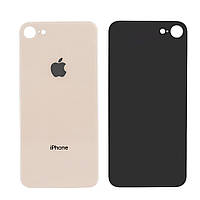 Задняя крышка для iPhone 8, золотистая, высокого качества