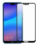 Защитное стекло для Huawei P20 Lite (0.3 мм, 3D, с олеофобным покрытием) цвет черный