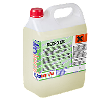 Сильное безпенное кислотное моющее средство Decro Cid 1 л