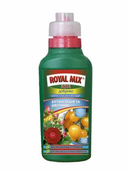 Добриво ROYAL MIX AQUA бутонізація та цвітіння Garden Club 250 мл Україна, фото 1