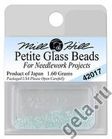 42017 бисер Mill Hill, Crystal Aqua Petite Glass Beads