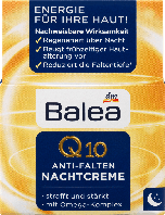 Крем для лица Balea Tagespflege Q10 Anti-Falten Nachtcreme(от морщин) 50 мл