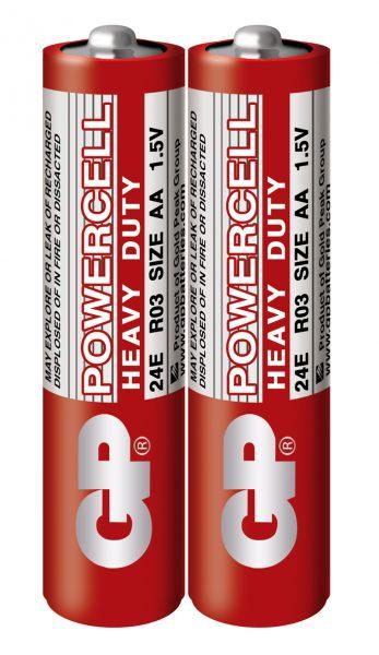 Батарейка GP POWERCELL 1.5 V 24ER-S2 сольова R03, AAA (2шт сп.)