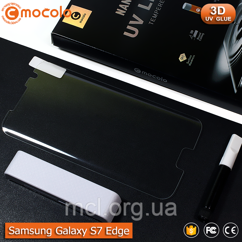 Захисне скло Mocolo Samsung Galaxy S7 Edge Nano Optics UV Liquid Tempered Glass 3D (Clear)