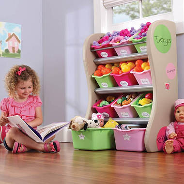 ОРГАНАЙЗЕР FUN TIME ROOM ORGANIZER 89х67х36 см, рожевий/салатовий, фото 3