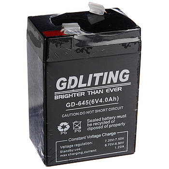 Акумулятор для торгових ваг GDLITING 6 V 4 A (GD-645)