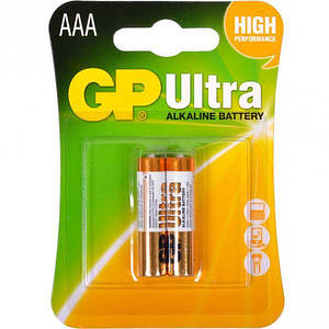 Батарейка GP ULTRA ALKALINE, 24AUHM-2UE2 LR03, AAA (2шт бл.)