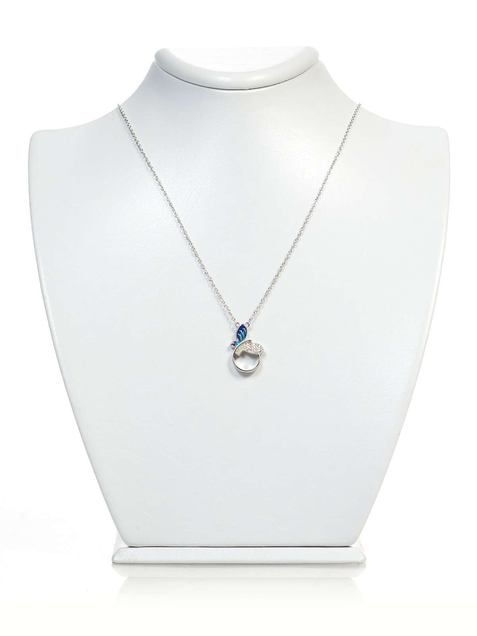 Срібне кольє з метеликом КТ-06, фото 1