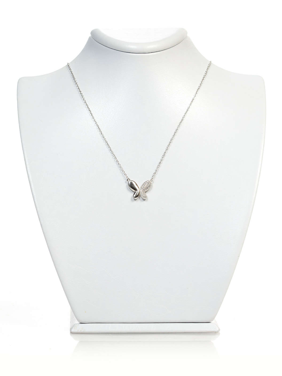 Срібне кольє з цирконієм "Метелик" КТ-07, фото 1