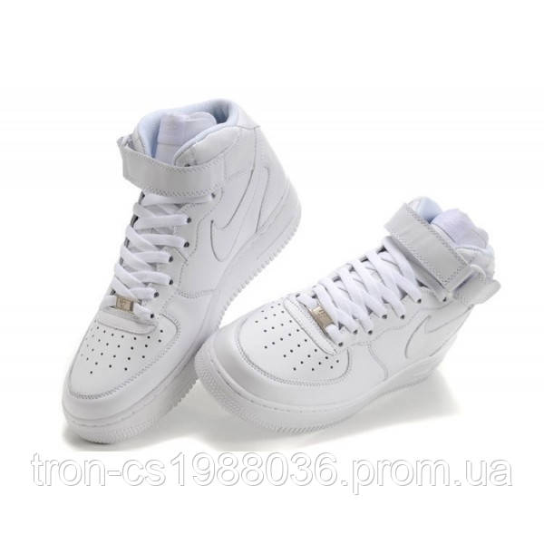 Кросівки Жіночі NIKE AIR FORCE Mid 1 All White