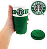 Чашка керамічна гуртка Starbucks Green 008, фото 3