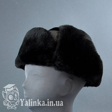 Шапка-вушанка "Шестиклинка" овчина натуральне хутро, фото 1