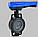 Поворотний дисковий клапан Pimtas з ручним керуванням PVC. Дисковий закрив НПВХ (дросельний клапан), фото 2