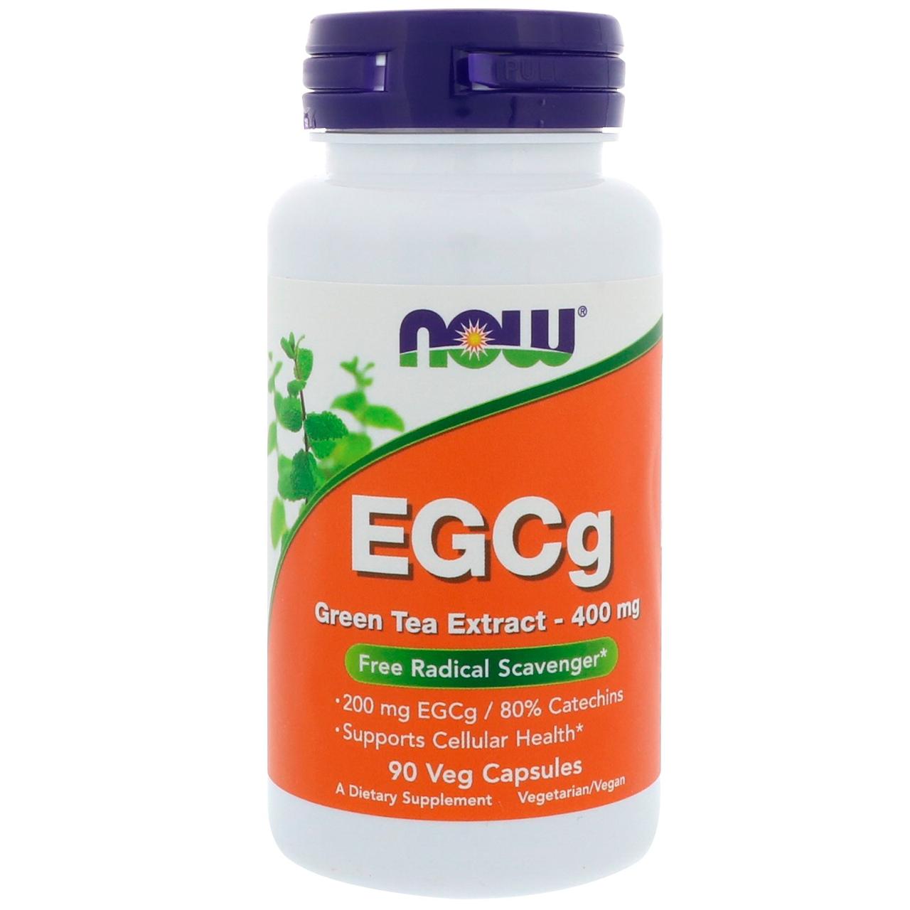 ЕГКГ, екстракт зеленого чаю / NOW - EGCg Green Tea Extract 400mg (90 caps)