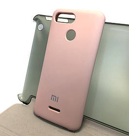 Чехол для Xiaomi Redmi 6 накладка силиконовый противоударный Silicone Cover бежевый