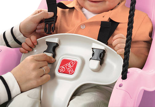 ПІДВІСНА ГОЙДАЛКА ДЛЯ МАЛЯТ «INFANT TO TODDLER SWING™» рожева, 27х61х41 см, фото 2