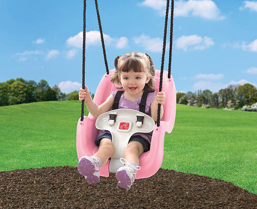 ПІДВІСНА ГОЙДАЛКА ДЛЯ МАЛЯТ «INFANT TO TODDLER SWING™» рожева, 27х61х41 см, фото 2