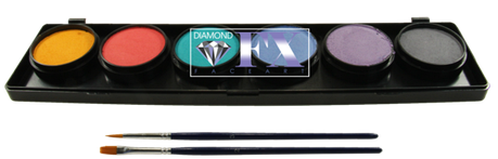 Палітра аквагрим Diamond FX пастельні 6 кольорів по 10 g., фото 2