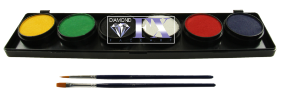 Палітра аквагрим Diamond FX основні 6 кольорів по 10 g.